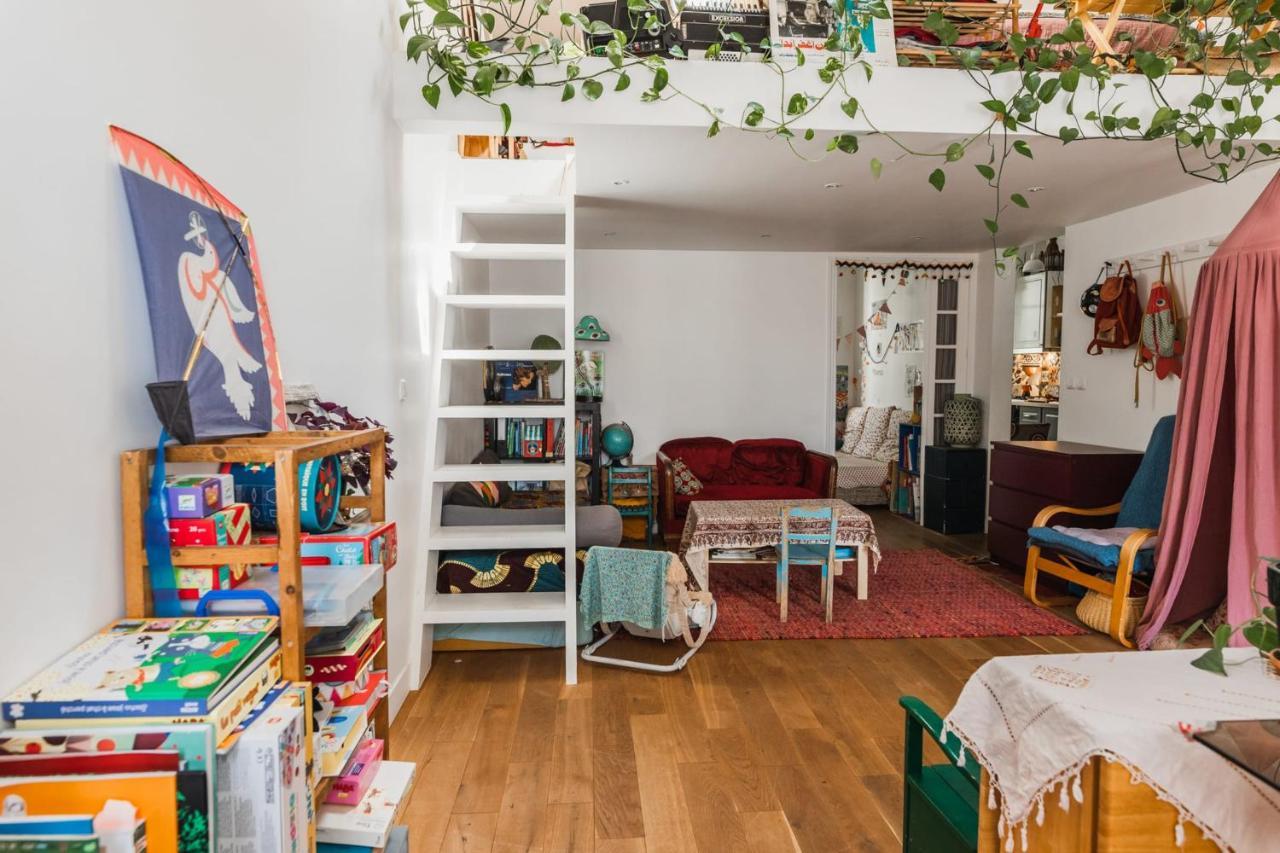 Bright Atypical Duplex In Menilmontant Apartment Paris Exterior photo